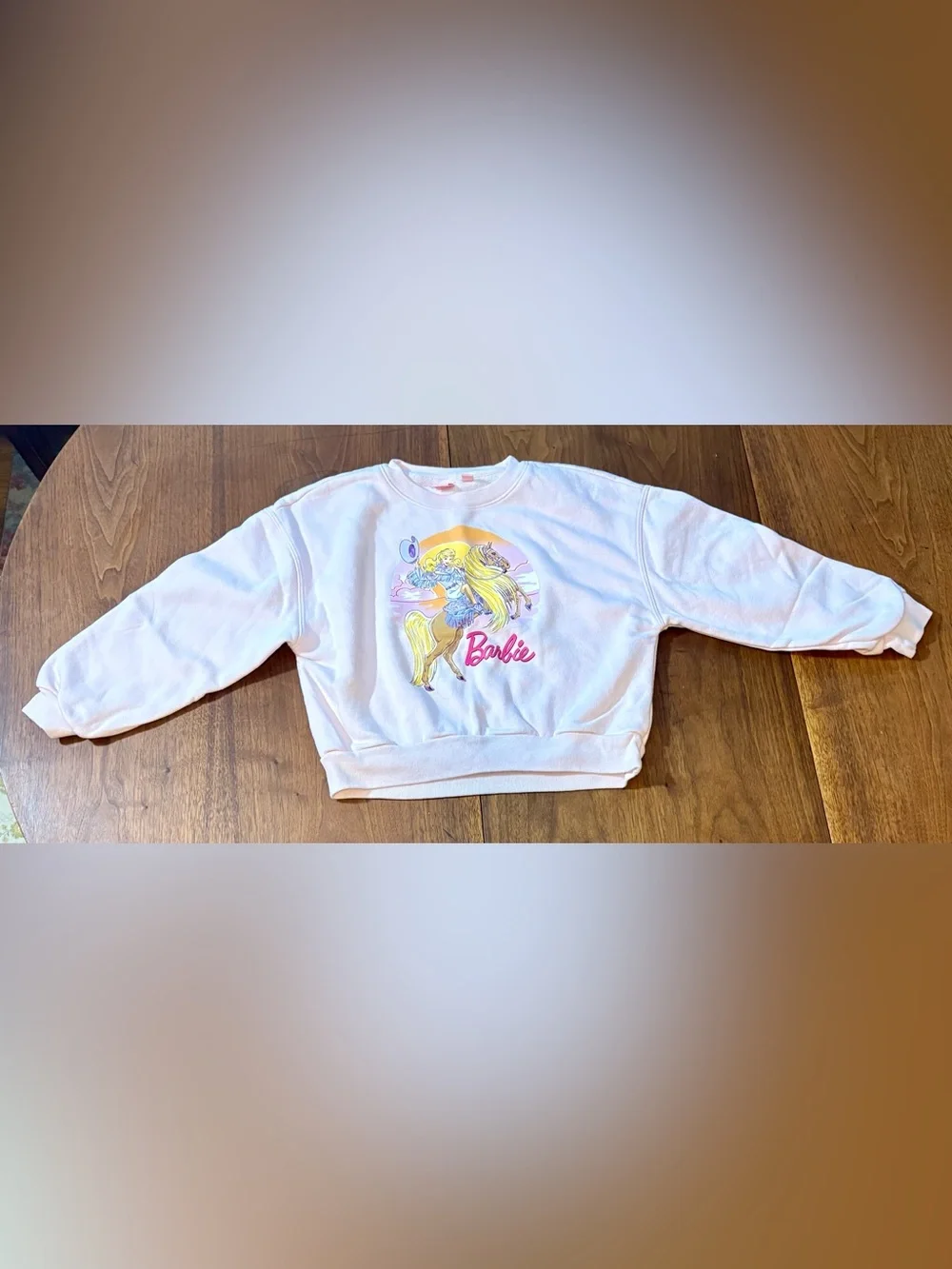 GAP Girls Barbie Pale Pink Sweatshirt Medium